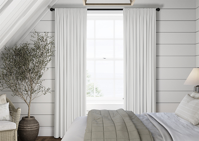 Ascot, Snow White - Made to Measure Curtains - Image 3